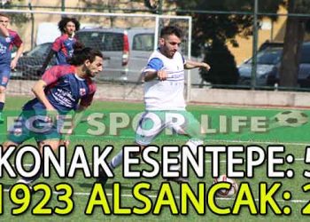 KONAK ESENTEPE SERTAÇ’IN YILDIZLAŞTIĞI MAÇTA 1923 ALSANCAK’I FARKLI MAĞLUP ETTİ