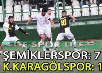 ŞEMİKLERSPOR, KARAGÖL ENGELİNİ RAHAT AŞTI