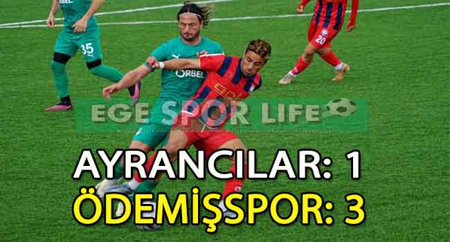 AYRANCILAR, EVİNDE ÖDEMİŞSPOR’A MAĞLUP OLDU