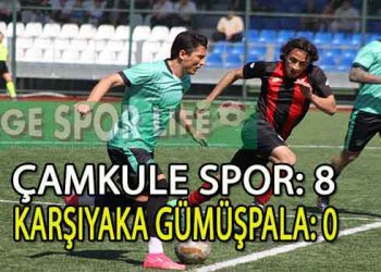 ÇAMKULESPOR, GÜMÜŞPALA’YI 8 GOLLE GEÇMEYİ BAŞARDI