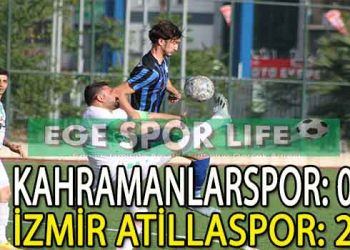 İZMİR ATİLLASPOR, KAHRAMANLAR ENGELİNİ ZOR AŞTI