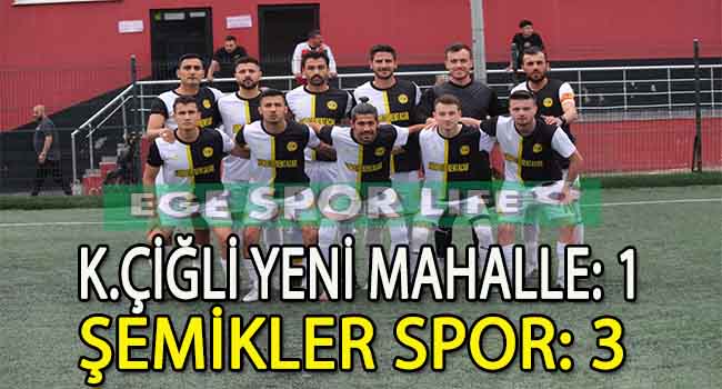 ŞEMİKLERSPOR DEPLASMANDA GALİP GELDİ VE HAFTAYI LİDER TAMAMLADI