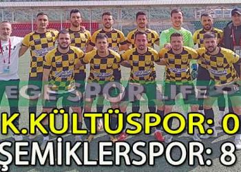 ŞEMİKLERSPOR’DAN 8 GOLLÜ GALİBİYET