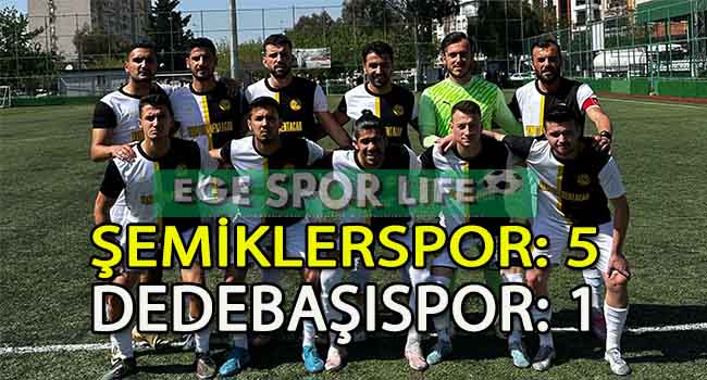 ŞEMİKLERSPOR ZİRVE TAKİBİNE DEVAM ETTİ