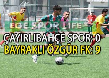 BAYRAKLI ÖZGÜR FK, ERAY ÇAKTUĞ İLE FARKA GİTTİ