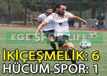 LİDER İKİÇEŞMELİK, HÜCUMSPOR ENGELİNİ RAHAT AŞTI