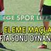 İZMİR BÜLENT TOPRAK 1 AMATÖR LİG 2. ELEME MÜSABAKA PROGRAMI