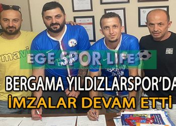 KEMAL MERCAN VE HAYRETTİN AYRIK “BERGAMA TAKIMSIZ KALMAYACAK” DEDİ VE İMZAYI ATTI