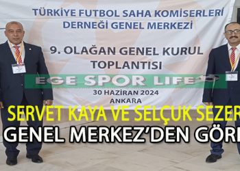 TÜRKİYE FUTBOL SAHA KOMİSERLERİ DERNEĞİ YÖNETİMİNE 2 İZMİR’Lİ
