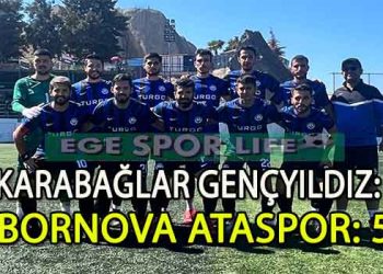 LİDER BORNOVA ATASPOR, 3 PUANI 5 GOLLE ALDI