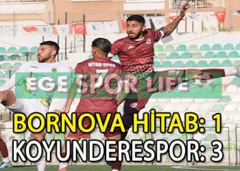 KOYUNDERESPOR, BORNOVA DEPLASMANINDAN 3 PUANLA DÖNMEYİ BAŞARDI