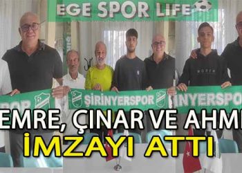 ŞİRİNYERSPOR’DA 3 GENÇ YETENEK İMZAYI ATTI