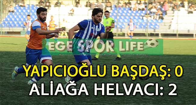 ALİAĞA HELVACI, DEPLASMANDA YAPICIOĞLU BAŞDAŞ ENGELİNİ 2 GOLLE AŞTI