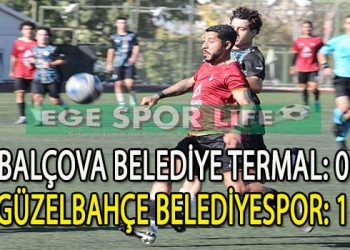 GÜZELBAHÇE BELEDİYESPOR, ZORLANDIĞI MAÇI TEK GOLLE KAZANDI