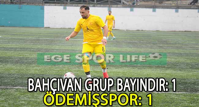 BAHÇIVAN GRUP BAYINDIRSPOR, SON DAKİKADA 1 PUANI ALDI