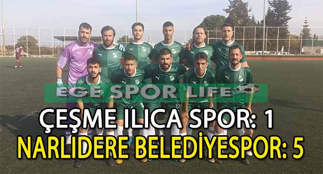NARLIDERE BELEDİYESPOR, ÇEŞME’DEN ŞEN DÖNDÜ