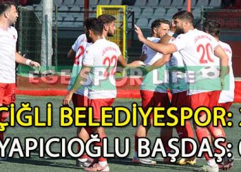 ÇİĞLİ BELEDİYESPOR, ZORLU GEÇEN MAÇI KAZANMASINI BİLDİ