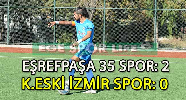 EŞREFPAŞA 35 SPOR, ZORLU MAÇI KAZANMASINI BİLDİ