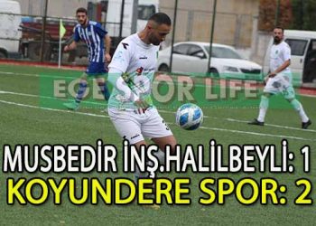 KOYUNDERESPOR, HALİLBEYLİ’DEN 3 PUANLA DÖNDÜ