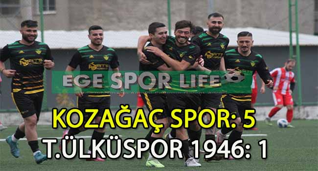 KOZAĞAÇSPOR, T.ÜLKÜSPOR 1946’YI RAHAT GEÇTİ