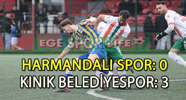 KINIK BELEDİYESPOR, HARMANDALI ENGELİNİ 3 GOLLE AŞTI
