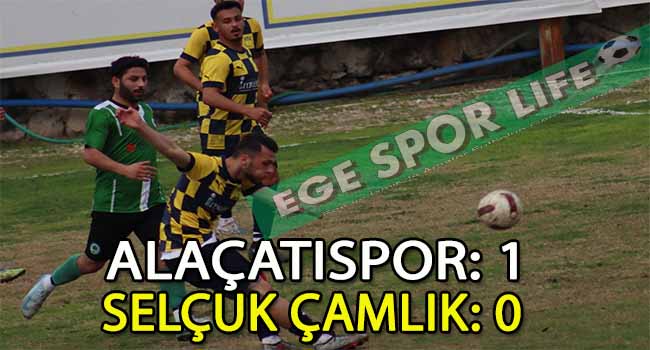 ALAÇATISPOR, 3 PUANI TEK GOLLE ALMASINI BİLDİ