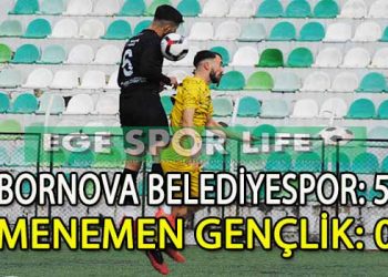 BORNOVA BELEDİYESPOR, NET SKORLA GALİP GELMESİNİ BİLDİ