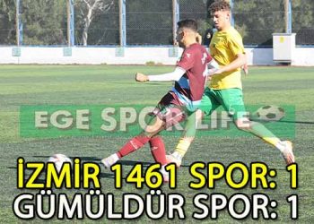 GÜMÜLDÜRSPOR, 90+8’DE PENALTI GOLÜ İLE 1 PUANI KAPTI