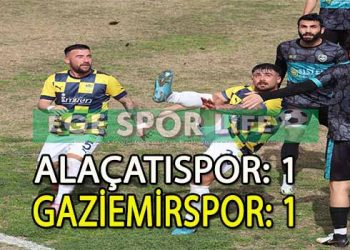 ALAÇATISPOR İLE GAZİEMİRSPOR YENİŞEMEDİ