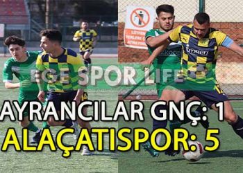 ALAÇATISPOR, ZORLU AYRANCILAR DEPLASMANINDAN FARKLI GALİBİYETLE AYRILDI