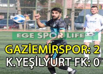GAZİEMİRSPOR, ŞAMPİYONLUĞA BİR ADIM DAHA YAKLAŞTI