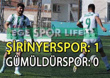 ŞİRİNYERSPOR, 3 PUANI TEK GOLLE ALMAYI BAŞARDI