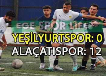 ALAÇATISPOR’DAN GOL YAĞMURU