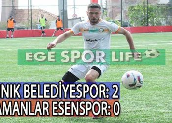 KINIK BELEDİYESPOR, ZORLANDIĞI MAÇI KAZANMASINI BİLDİ