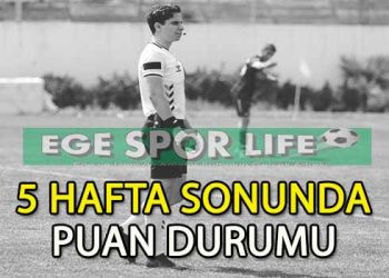 İZMİR SÜPER AMATÖR LİG A GRUBU 5 HAFTA MAÇ SONUÇLARI VE PUAN DURUMU