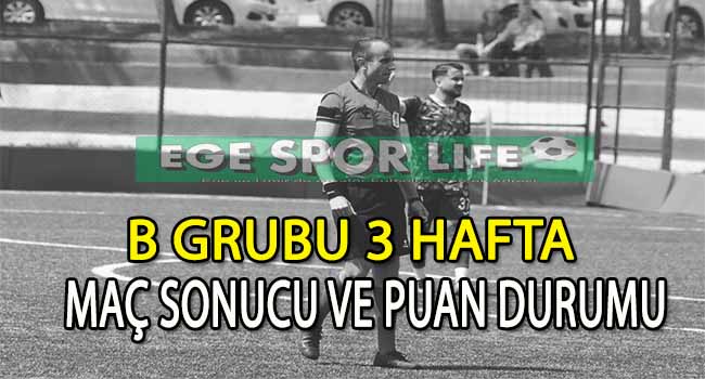 İZMİR SÜPER AMATÖR PLAY-OFF B GRUBU MAÇ SONUÇLARI VE PUAN DURUMU