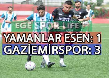 BAL YOLUNDA GAZİEMİRSPOR, YAMANLAR ESEN ENGELİNİ AŞMASINI BİLDİ