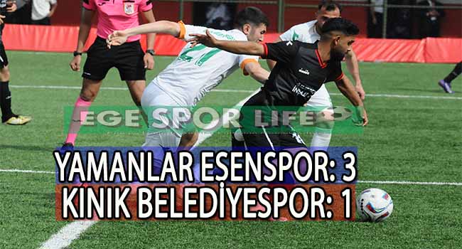 YAMANLAR ESENSPOR, KINIK BELEDİYESPOR’U ELİ BOŞ GÖNDERDİ