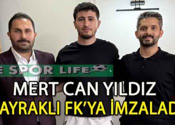 BAYRAKLI FK, GENÇ GOLCÜ MERT CAN YILDIZ İLE ANLAŞMA SAĞLADI