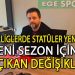 AMATÖR LİGLERDE STATÜLER YENİLENDİ
