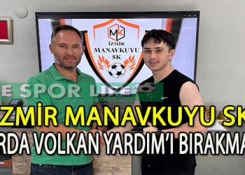İZMİR MANAVKUYU SK, ARDA VOLKAN YARDIM’A İMZAYI ATTIRDI