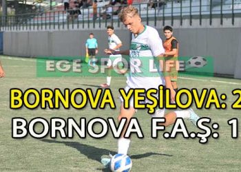 BORNOVA YEŞİLOVA, BORNOVA F.A.Ş KARŞISINDA ZORLANDIĞI MAÇI KAZANMASINI BİLDİ