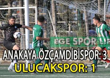 ANAKAYA ÖZÇAMDİBİSPOR, ULUCAKSPOR ENGELİNİ AŞMASINI BİLDİ