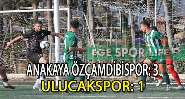 ANAKAYA ÖZÇAMDİBİSPOR, ULUCAKSPOR ENGELİNİ AŞMASINI BİLDİ