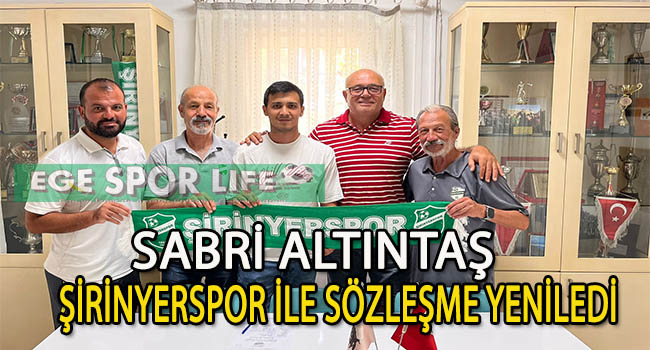 ŞİRİNYERSPOR, SABRİ ALTINTAŞ’I BIRAKMADI