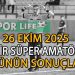 26 EKİM 2025, İZMİR SÜPER AMATÖR’DE GÜNÜN SONUÇLARI