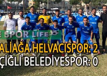 ALİAĞA HELVACI, ZİRVE YARIŞINI SÜRDÜRDÜ