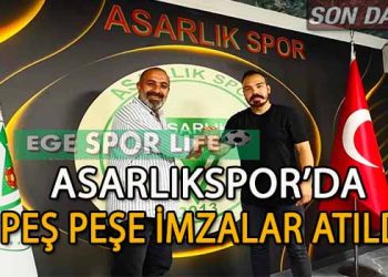 ASARLIKSPOR’DA TEKNİK ADAM CEM YILMAZ OLURKEN, 3 OYUNCU DA İMZA ATTI