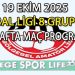 19 EKİM 2025, BAL LİGİ 8.GRUP 2.HAFTA MAÇ PROGRAMI