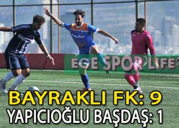 BAYRAKLI FK, HAFTAYI LİDER TAMAMLADI